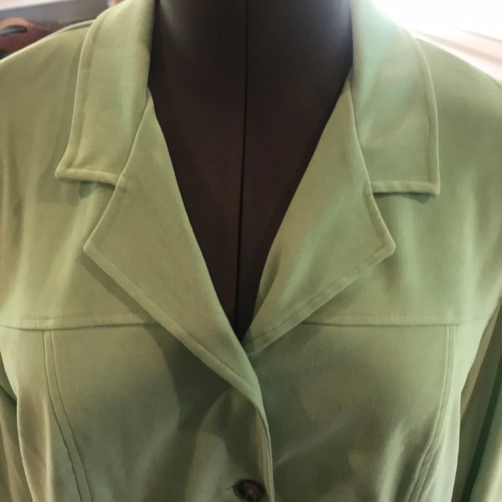 Sag Harbor Green Jacket Shirt Size 18